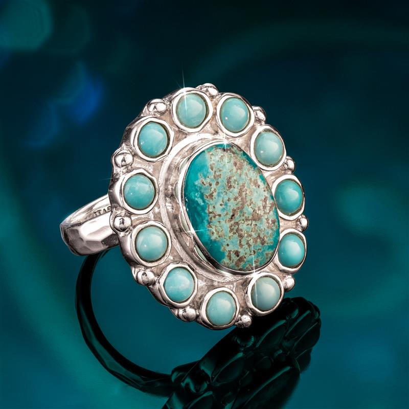 Sterling Silver Kingman Turquoise Ring